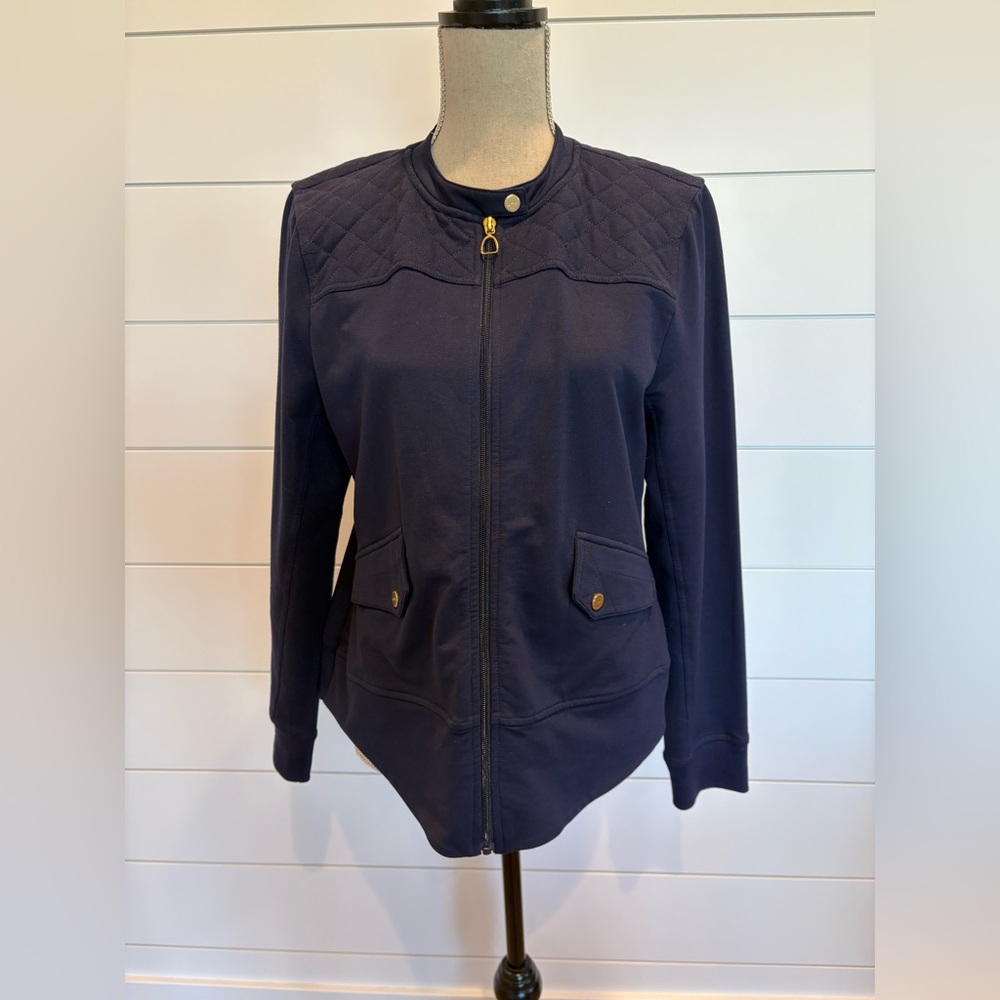 Vintage Ralph Lauren Navy Quilted Women's Jacket Size large